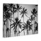 Stupell Industries Black & White Palm Trees Skyline Canvas Wall Art
